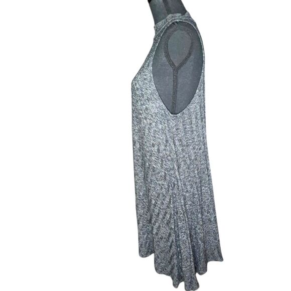 Chic Papaya Mock-Neck Dress - Grey Knit- Size L - Picture 5 of 6
